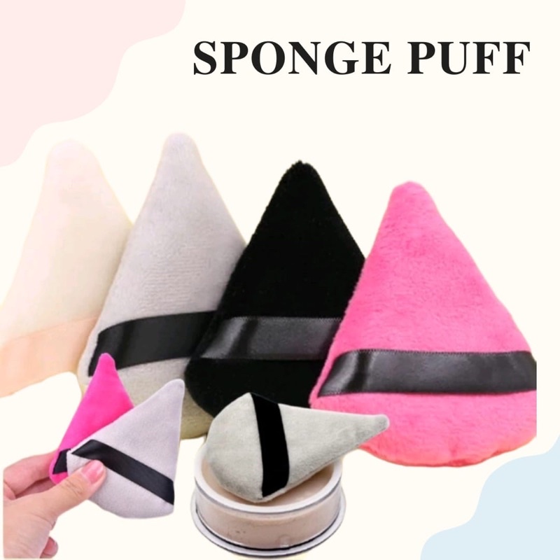 Spon Pizza Sponge Puff Spon Segitiga Spon Mango Spon Magic Bedak Makeup Puff Tools Lembut Untuk Bedak Powder