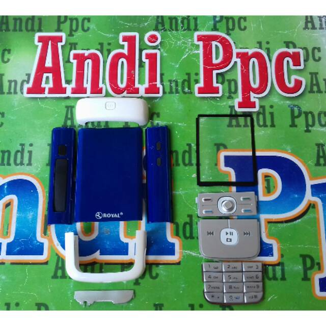 MURAH Casing Nokia 5700 metalik Biru tua