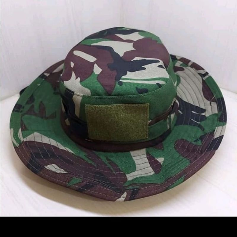 TOPI RIMBA VELBET LORENG MALVINAS / TOPI RIMBA BAHAN VELBET / TOPI RIMBA LORENG