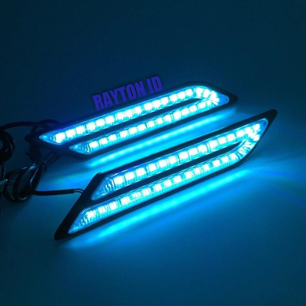 TERLARIS  Led DRL Lampu Mobil Drl Bumper Cahaya Bright S5 R032 TERBARU