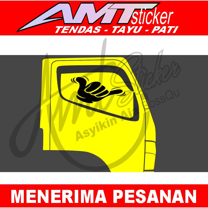 [Termurah] Stiker Kaca Truk Kanan Kiri Stiker Kaca Samping Stiker Kaca