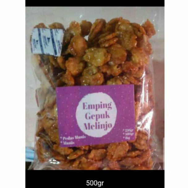 

emping gepuk pedas manis 500 gram