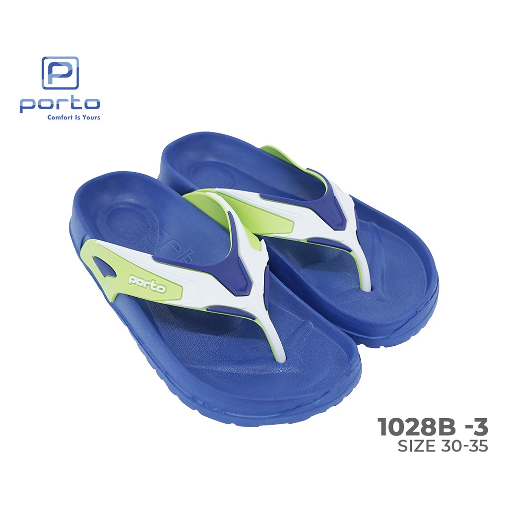 gos  PORTO 1028B-3 Sandal Jepit Casual Anak Laki-Laki Tanggung Terbaru