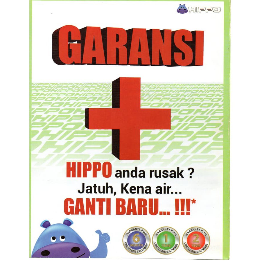 ORIGINAL Hippo Powerbank 10000mah Eve Simple Pack Free Kabel/Garansi Resmi Hipp 001