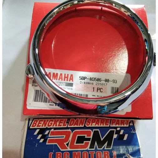 RING COVER METER RING SPEEDO SPEDO SPIDO METER RX KING RXKING SCORPIO CHROOM ORI 5BP-H3506-00-93