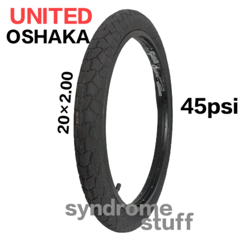 ban united oshaka 20 x 2.00 ban luar sepeda bmx seli