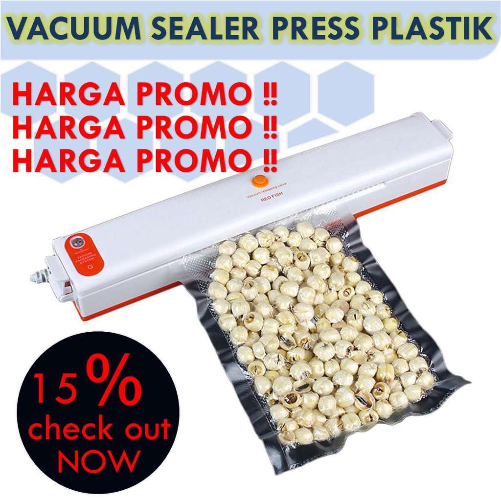 Mesin Pompa Vacuum Vakum Vacum Sealer Pengawet Makanan Press Plastik Buah Ikan Daging
