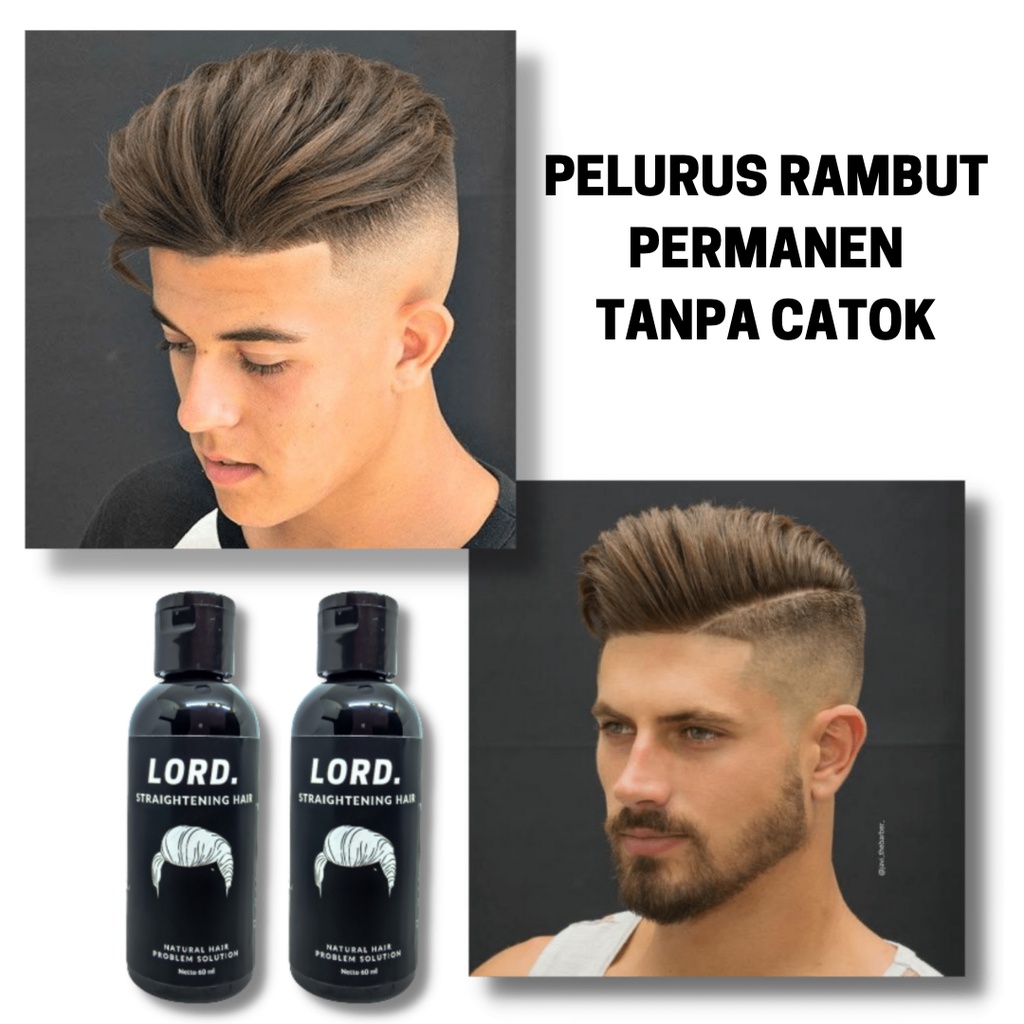 Lord Pelurus Rambut Alami Straightening Hair Pria dan Wanita Tanpa Catok Terlaris