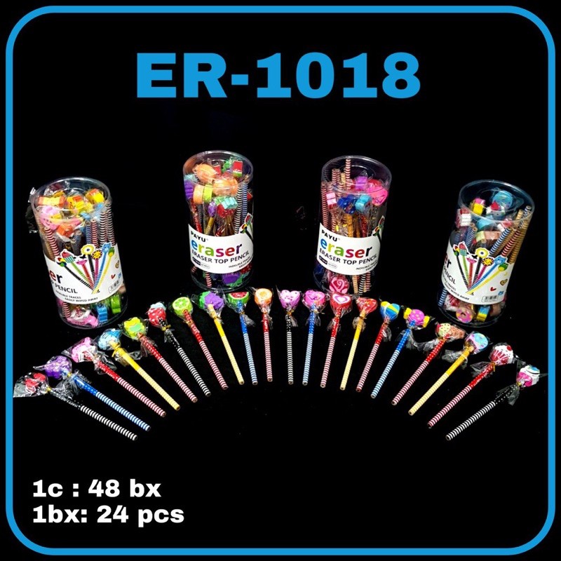 

Pensil / Pensil + Penghapus / Pensil fancy 2in1 / Pensil set / pensil ER1018