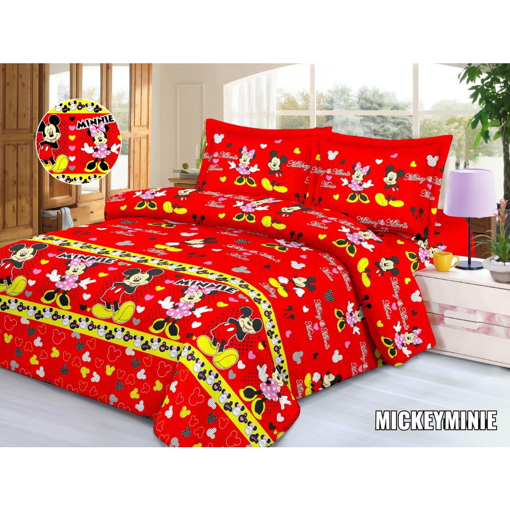 SPREI MURAH PROMO 180x200 SATU SET KARAKTER BAHAN KATUN HALUS PREMIUM SAMA DENGAN SPREI BONITA BISA BAYAR DI TEMPAT