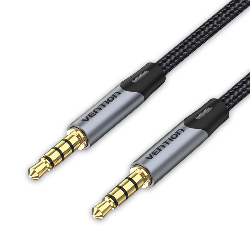 ( Bisa COD ) Vention Kabel Audio Jack Aux 3.5mm Stereo Hi-Fi Braided Headphone BAQ