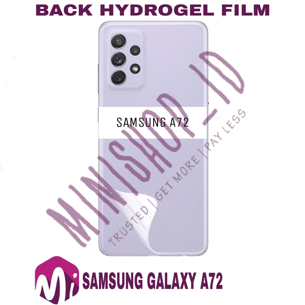 SAMSUNG GALAXY  M52 5G M22 M32 M31 A52S A72 A52 A32 A22 M62 BACKSCREEN HYDROGEL PROTECTOR CLEAR / ANTI GORES BELAKANG HP-6