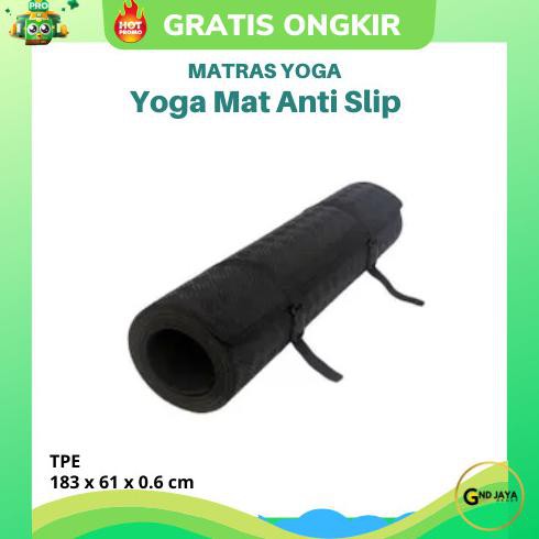 BIGSALE Matras Yoga Anti Slip Karpet Pilates Yoga Mat Anti Slip - Hitam