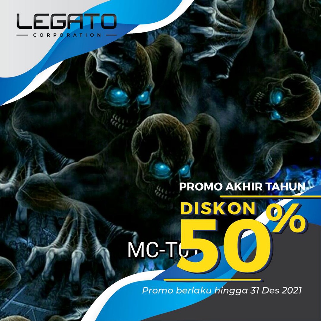 READY MC-T01 Film Water Transfer Printing WTP Hydrographics Carbon Celup Murah Motif Tengkorak Bukan