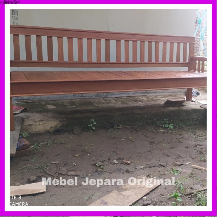Kursi Teras Panjang, Bangku Teras, Bale Bale Kayu Bengkirai Kalimantan Murah