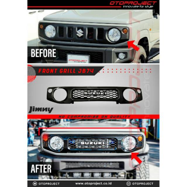Jual Front Grill Suzuki Jimny JB74 Grill Depan Suzuki Jimny 2019