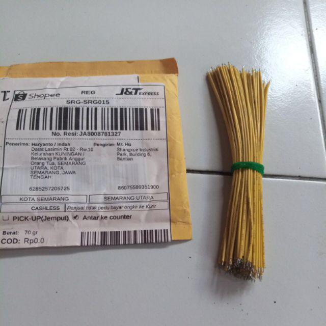 100pcs / Lot Kabel Jumper Breadboard Pcb 1007 24awg 15cm