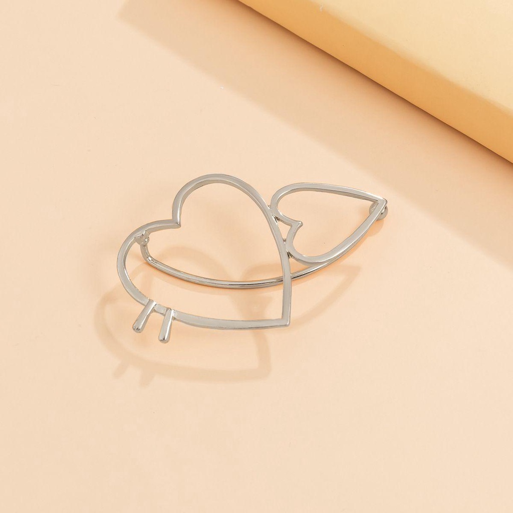 Lily Ear Cuff Anting Sederhana Pernikahan Wanita Gadis Bentuk Hati