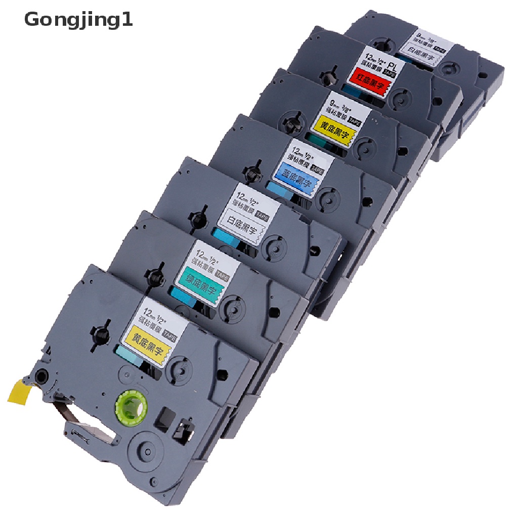 Gongjing1 Tape Label 12mm 9mm TZ-231 PT-E100B D210 Untuk Printer Brother P-touch