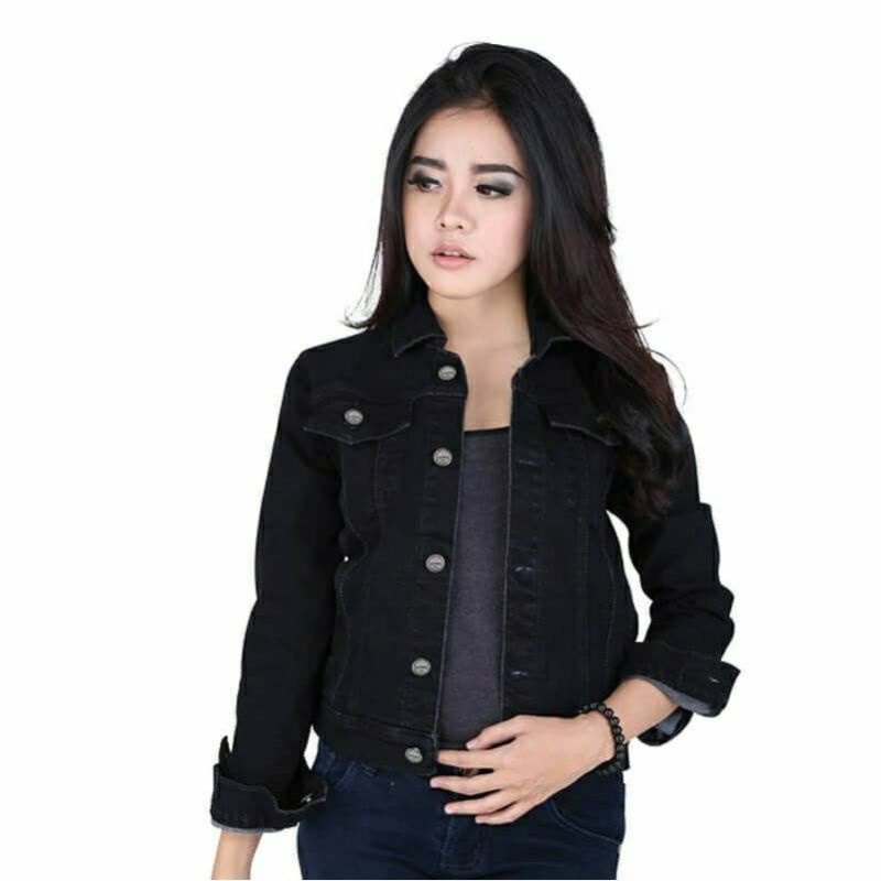JAKET JEANS WANITA JAKET LEVIS HITAM MURAH TERBARU
