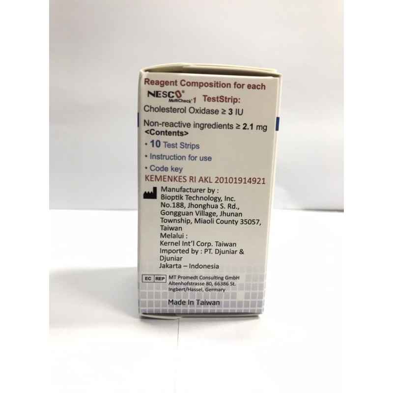 Strip Nesco Tes Kolesterol / Cholestrol / Cek Kolestrol