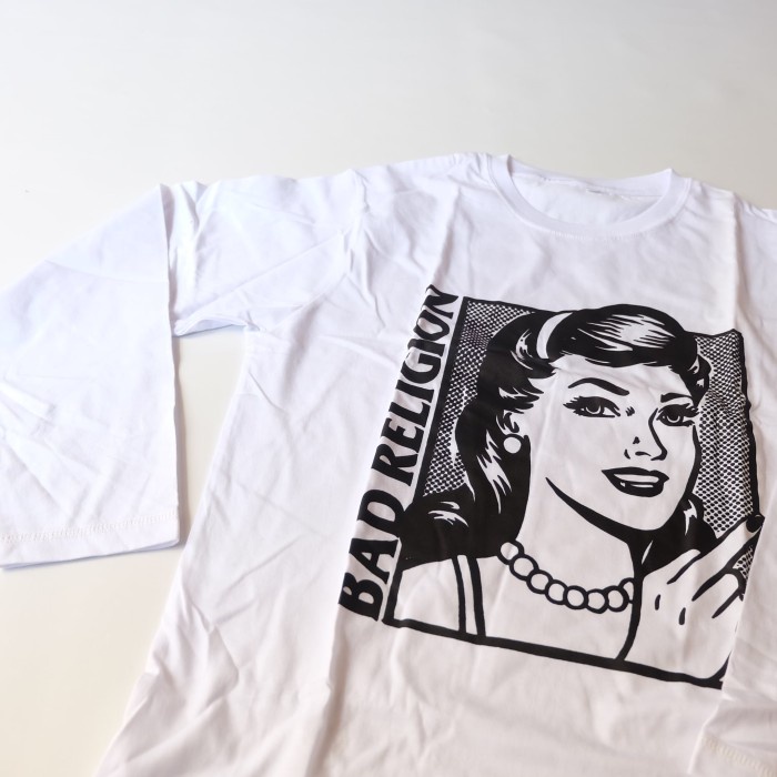 Kaos Band Bad Religion White Long Sleeve