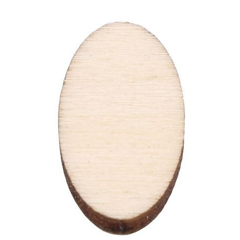 Wooden Embellishments - Oval Shape (25pcs)