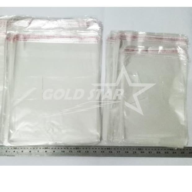 

Baru - PLASTIK OPP 20x30 Perekat Bening Pakaian Hem Baju Kaos Jaket Souvenir Seal Lem !!