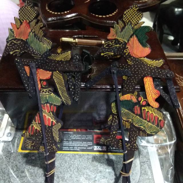 TERMURAH! SEPASANG WAYANG RAMA SHINTA UKURAN M 35 x 14 cm BAHAN KAYU BATIK - DEKORASI RUMAH JOGJA