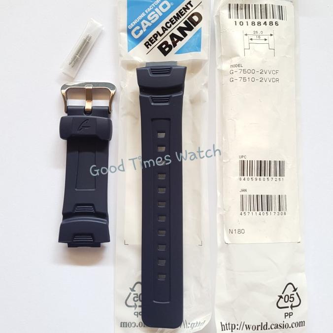 Strap G-Shock G-7500-2V / G-7500 / G-7510 / Casio Original Termurah