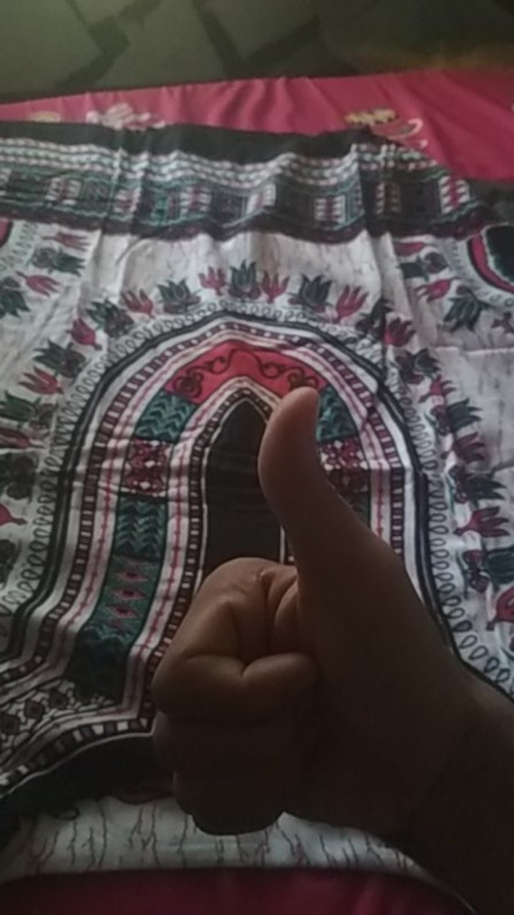 [promo] Kaos Etnik Dashiki Pria Wanita Dasar Putih All Size