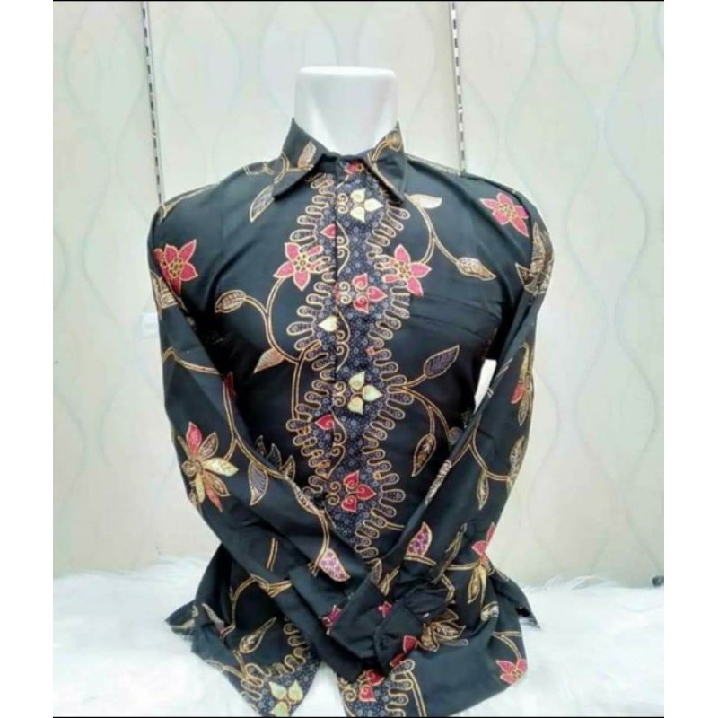 KEMEJA BATIK DEWASA / HEM BATIK PRIA / BATIK LENGAN PANJANG