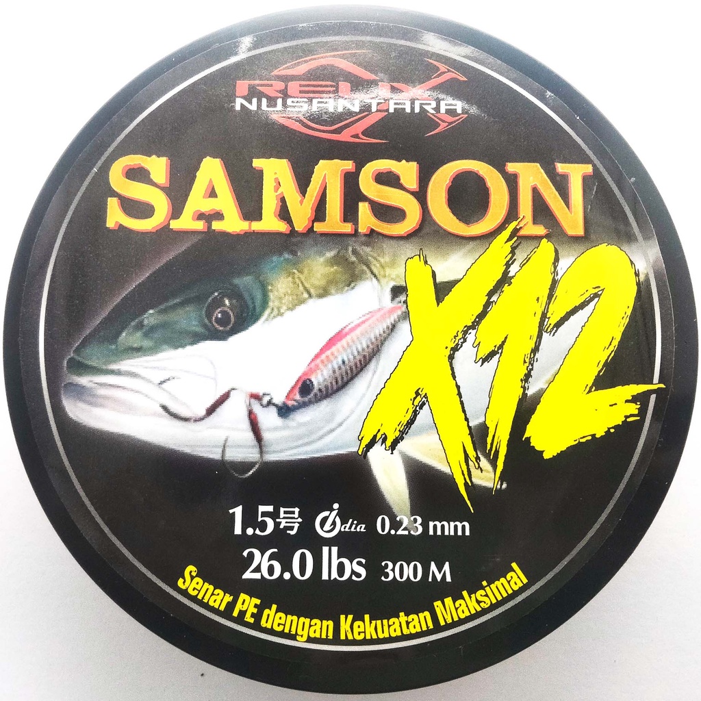 Senar PE Samson X12 PE Samson X16 300 Meter PE Relix Nusantara-X12 - PE #1,5