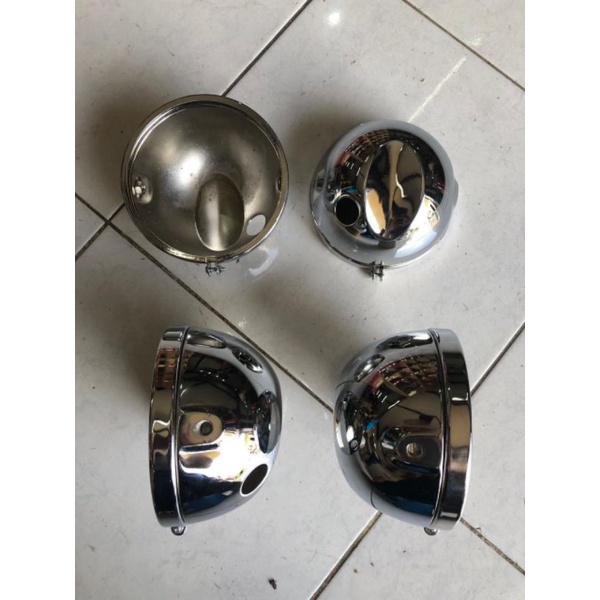 Batok Lampu L2G Pres Mentah Crome Chrome Krom Kualitas Original pnp Jute Daymaker Depo HD