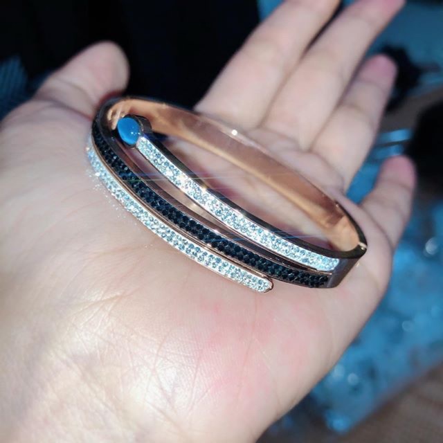 GELANG SNAKE MATA BIRU TITANIUM