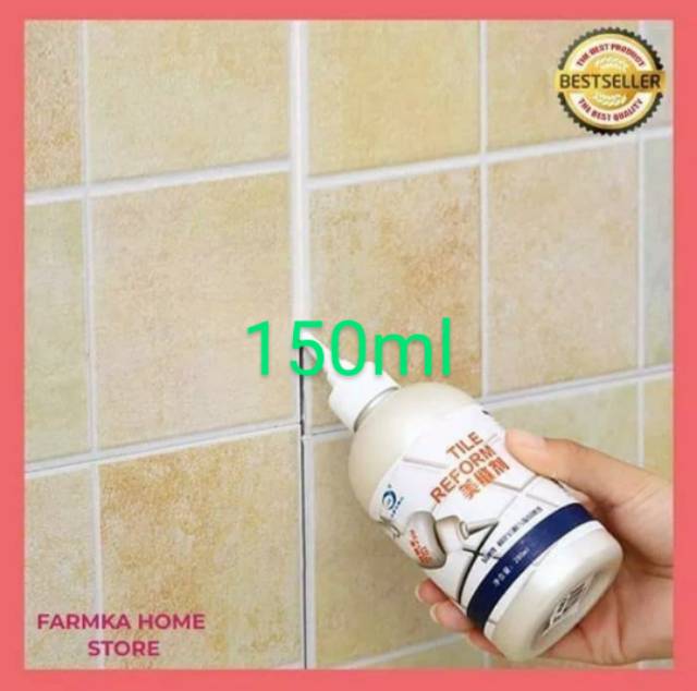 Ready stok Perbaikan Mengisi Celah Nat Keramik Lantai Kamar Mandi Dapur Anti Bocor  150ml