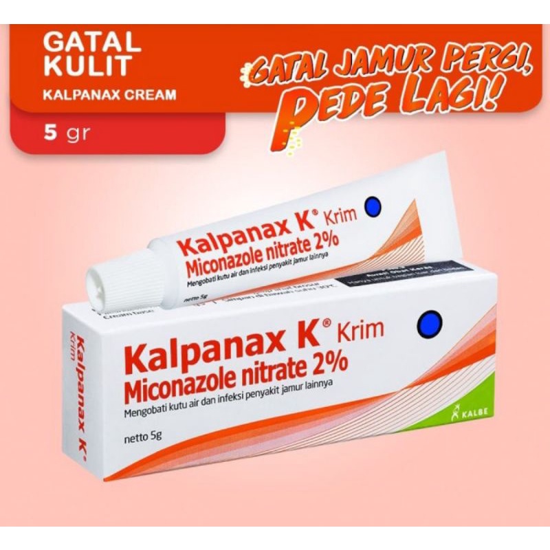 KALPANAX CREAM 5GR / KALPANAX K Krim - untuk kulit gatal2, panu, kutu air dan jamur pada kulit