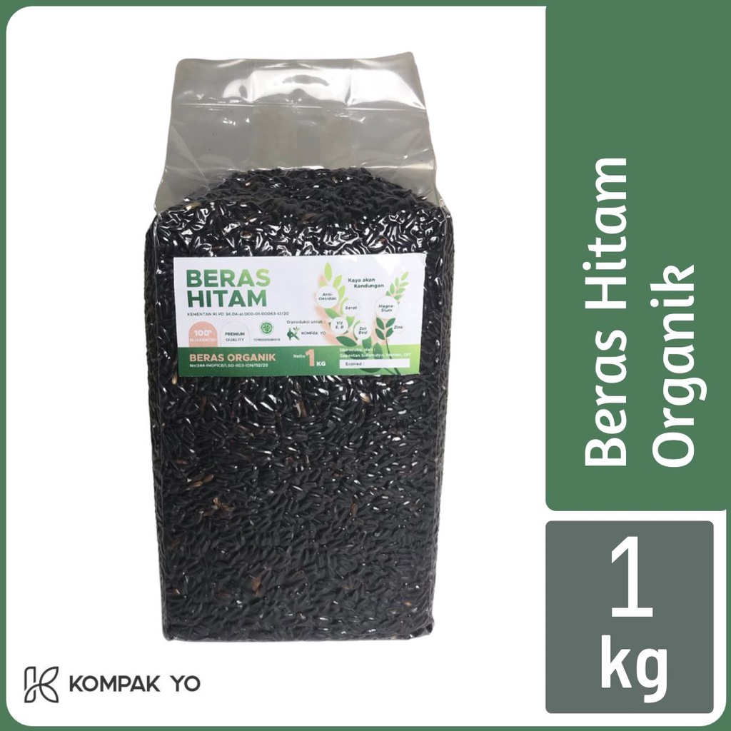 

Kompak Mart - Beras Hitam Organik 1 Kg - Beras Diet Kaya Antioksidan dan Mineral