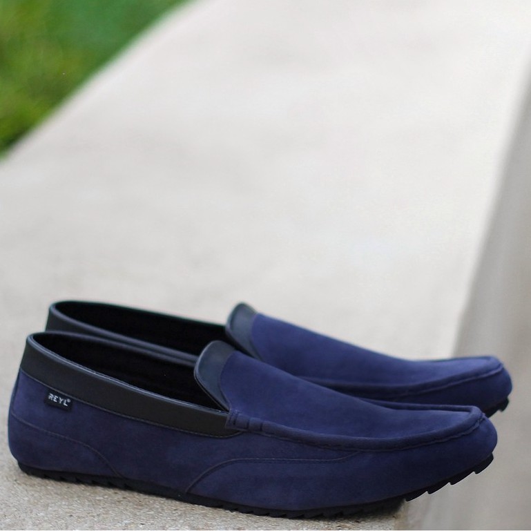 POP NAVY |FORIND x Reyl| Sepatu Suede Jalan Vintage Klasik Casual Pria Boat Ori Original Footwear