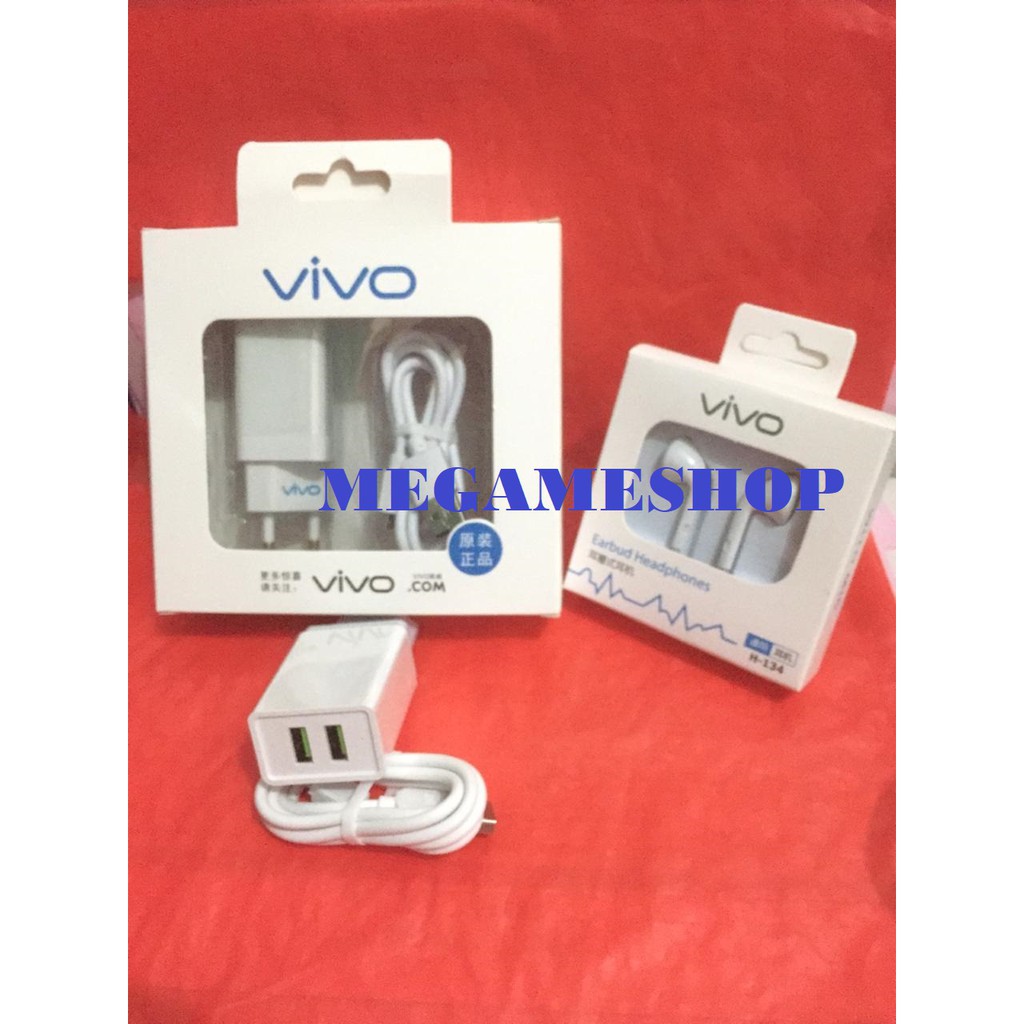 New Stock Terbatas VIVO 2 Lobang Gratis Headset Kabel_MGM27