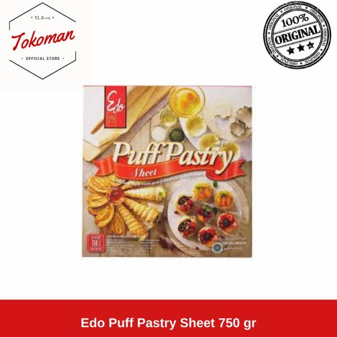 

Edo Puff Pastry Sheet 750gr / 750 gr TERLARIS TERPERCAYA ORIGINAL