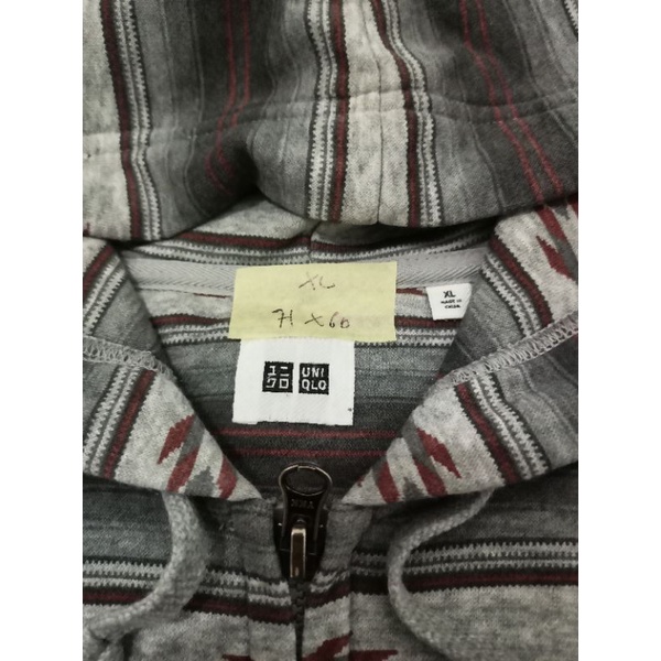 ❌SOLD❌ CHEK CATALOG LAIN DI PROFIL ZIP HOODIE UNIQLO NAVAJO SECOND