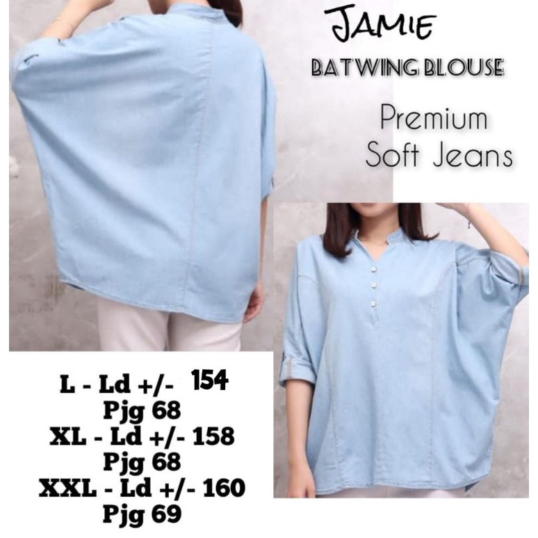 BLOUSE LD160 BLOUSE KALONG LD160 BLOUSE BATWING LD160 BLOUSE JEANS LD160