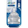 Philips Avent Dot Avent Teat Classic Fast Flow 4H Airflex Twin Susu Botol Aven 6m+ SCF634/27