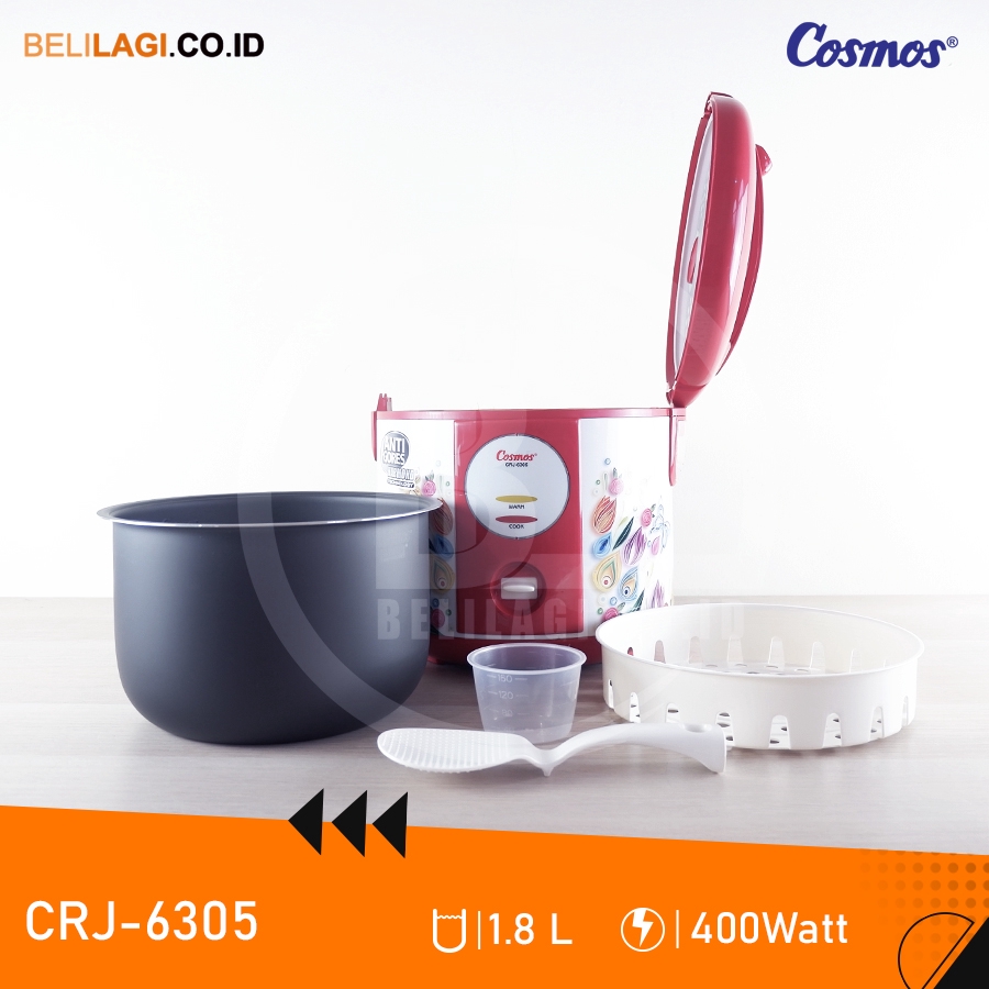 Cosmos Rice Cooker CRJ 6305 / Megicom Cosmos CRJ-6305 / Magic Com Cosmos ORIGINAL CRJ6305