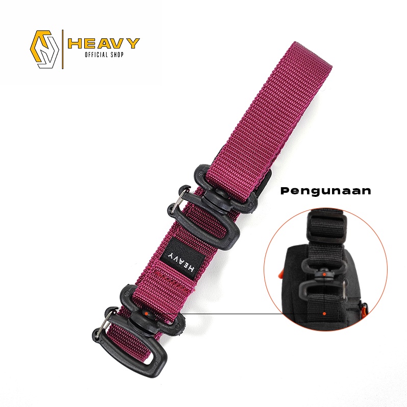 Heavy Tali Selempang Tas - Tali Tas Selempang - Webbing Straps Heavy - Aksesoris Tali Tas