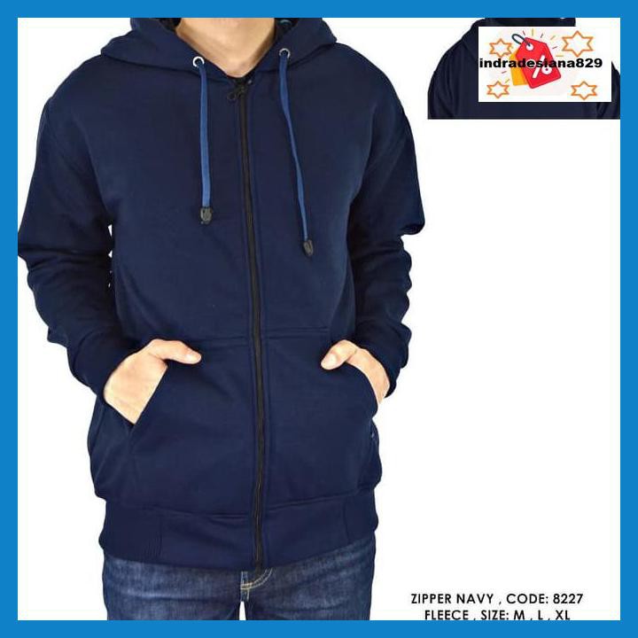 sweater hoodie pria JAKET ZIPPER HOODIE POLOS PRIA WANITA MURAH denshop