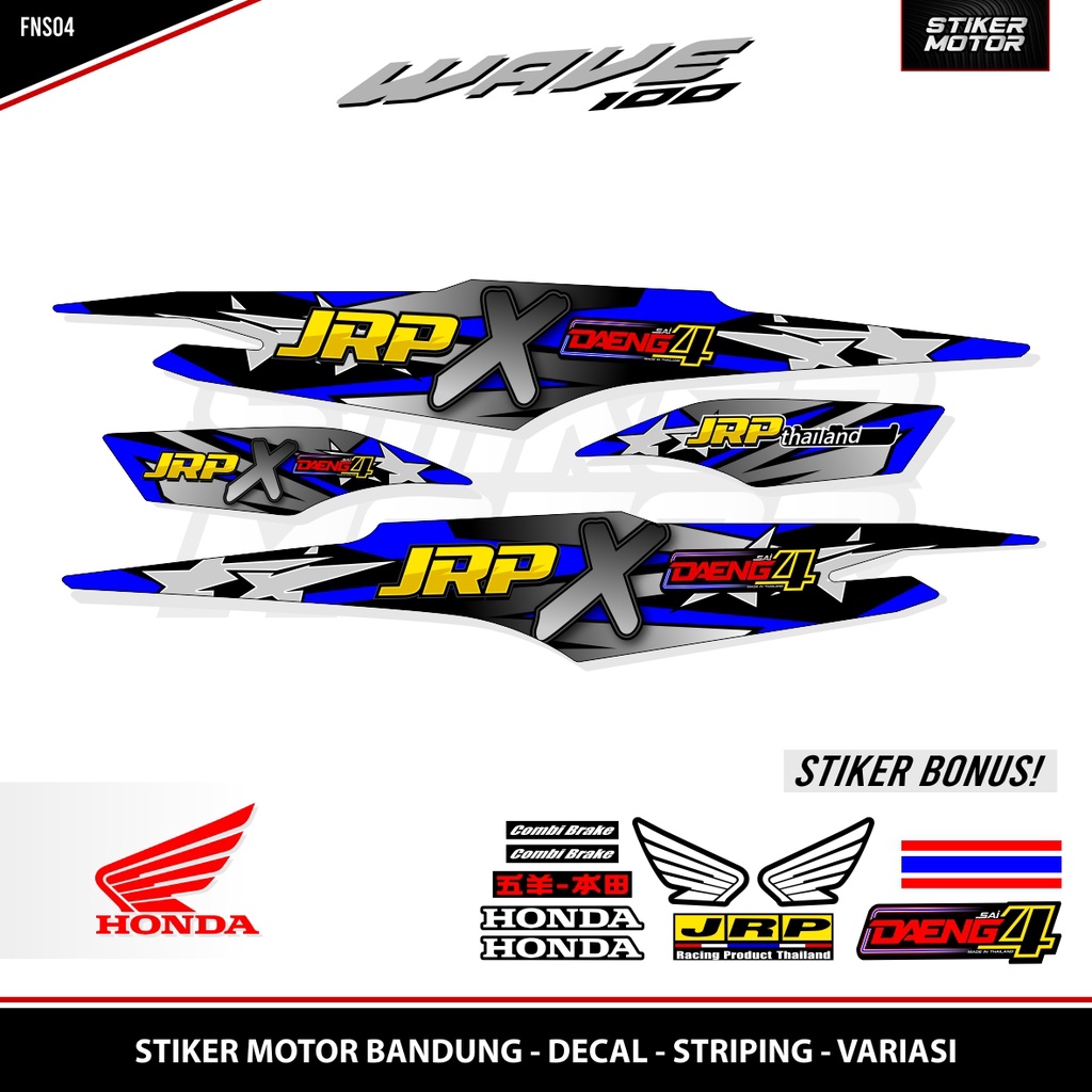 STRIPING SUPRA FIT NEW JRP 2 THAILAND / THAILOOK / WAVE 100 / WAVE 100 S / STICKER WAVE 100 / STIKER