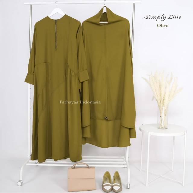Gamis set simply line by Fathaya (please check before order)