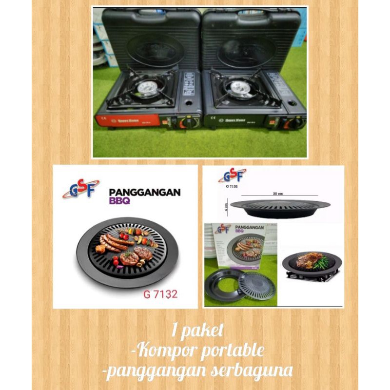 kompor portable dan panggangan